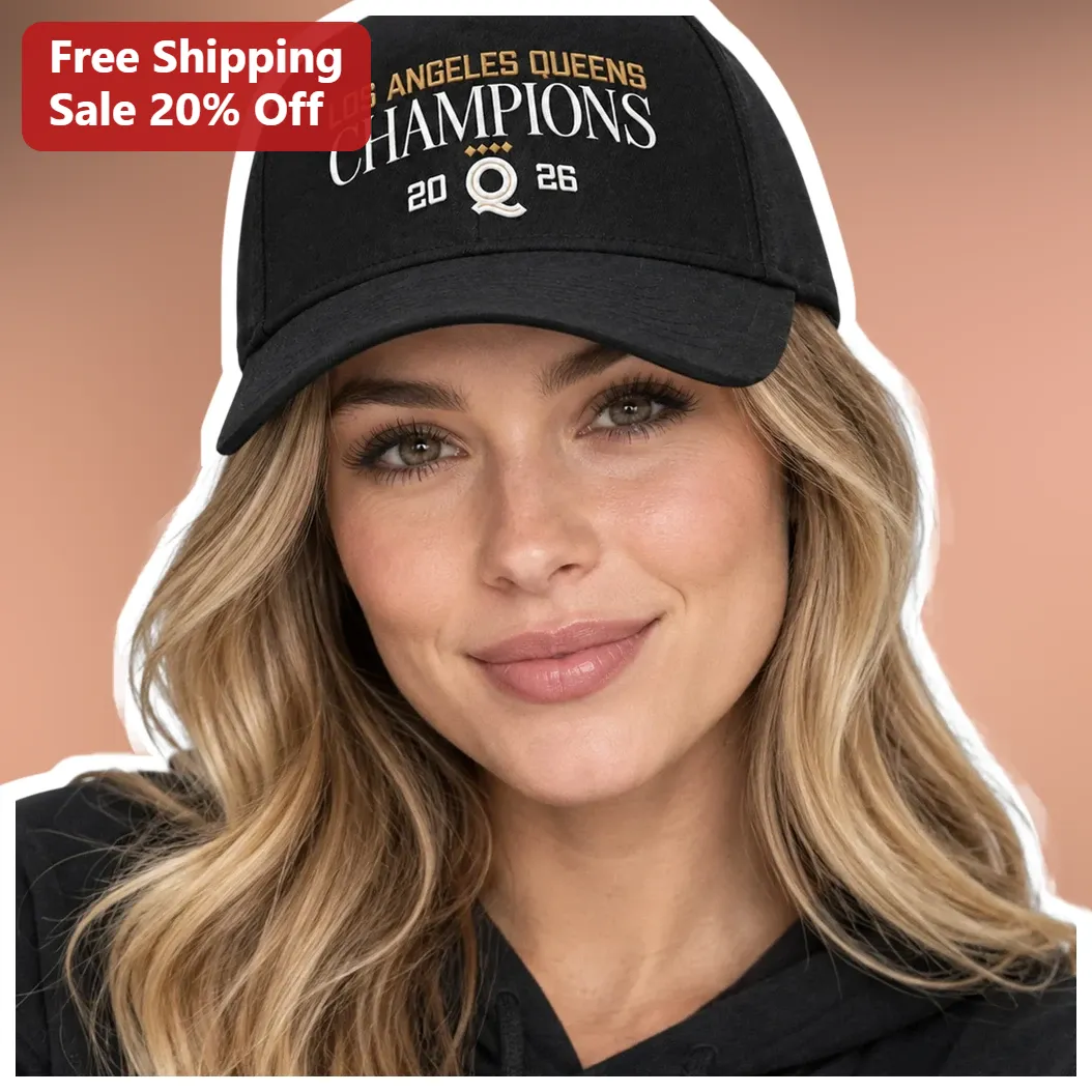 Los Angeles Queens Champions Cap Embroidered Baseball Hat Fan Gear