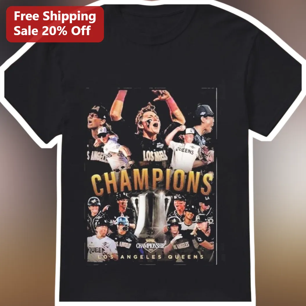 Los Angeles Queens Champions Softball Team Victory Celebration Graphic Tee