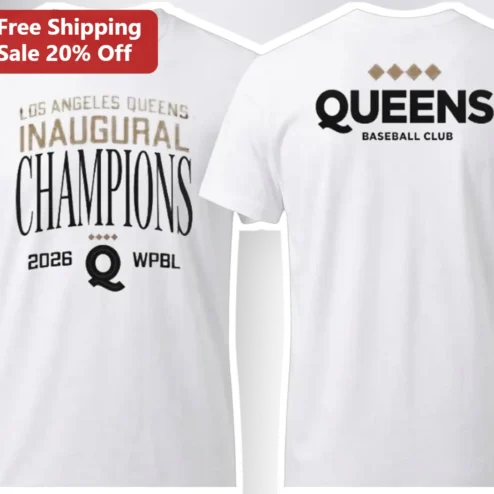 Los Angeles Queens Inaugural Champions 2026 WPBL Tee
