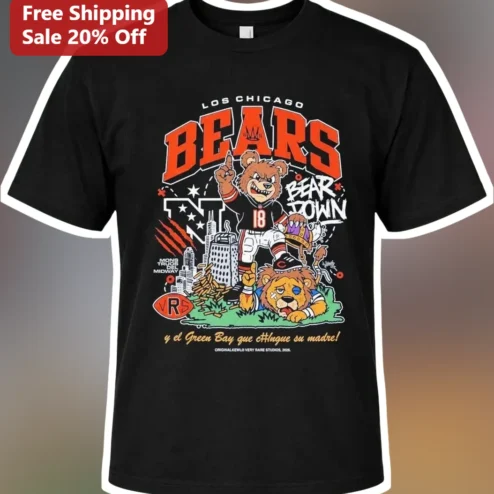 Los Chicago Bears Bear Down Monstruo Del Midway Graphic Tee