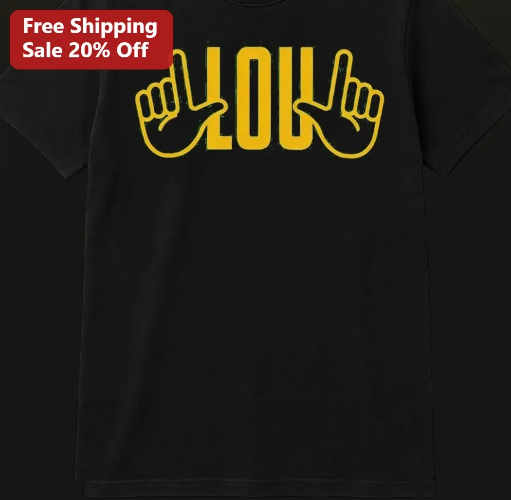 LOU ASL Name Sign Graphic Tee American Sign Language Gift for Lou