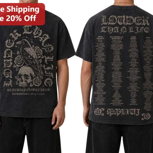Louder Than Life Kentucky Speedway Tee America's Largest Rock Metal Festival Graphic Shirt