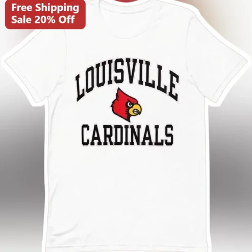 Louisville Cardinals Vintage Collegiate Tee for Men and Women