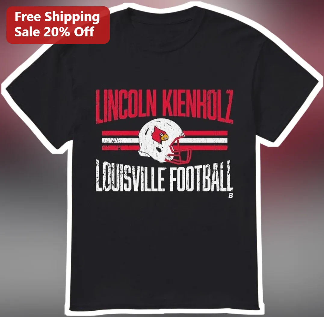Louisville Football Vintage Cardinal Helmet Graphic Tee