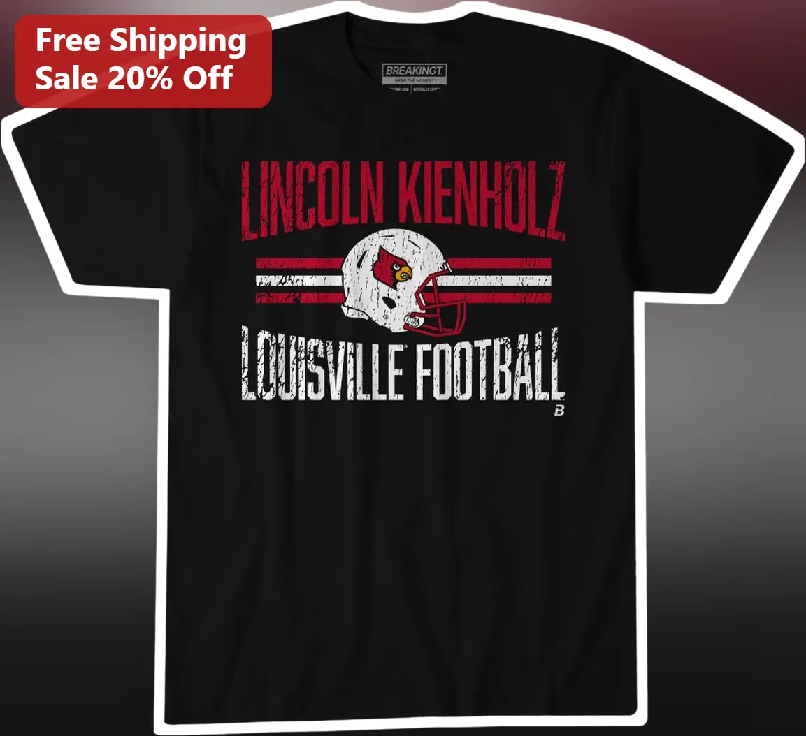 Louisville Football Vintage Distressed Cardinals Helmet Tee Game Day Fan Gear