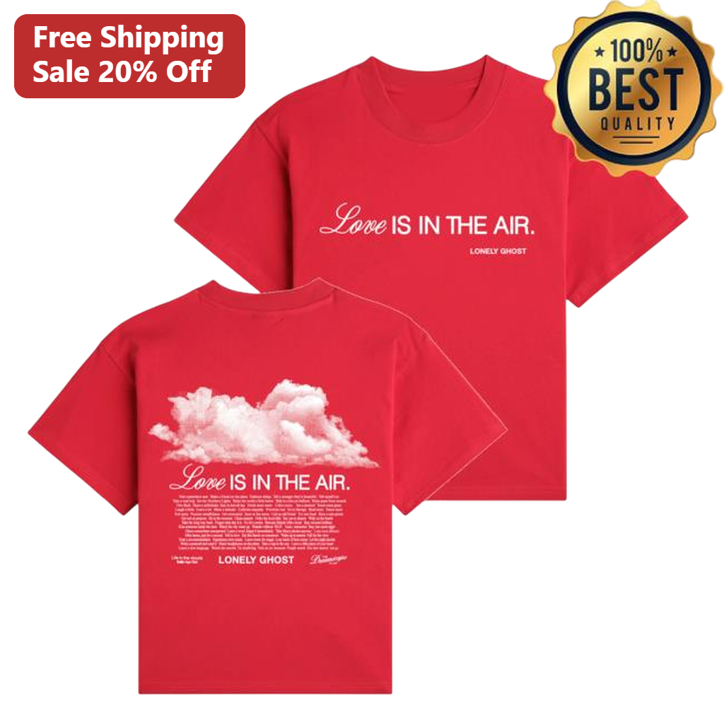 Love Is in the Air Tee Aesthetic Cloud Streetwear Graphic Shirt, Romantic Valentine's Day Gift
