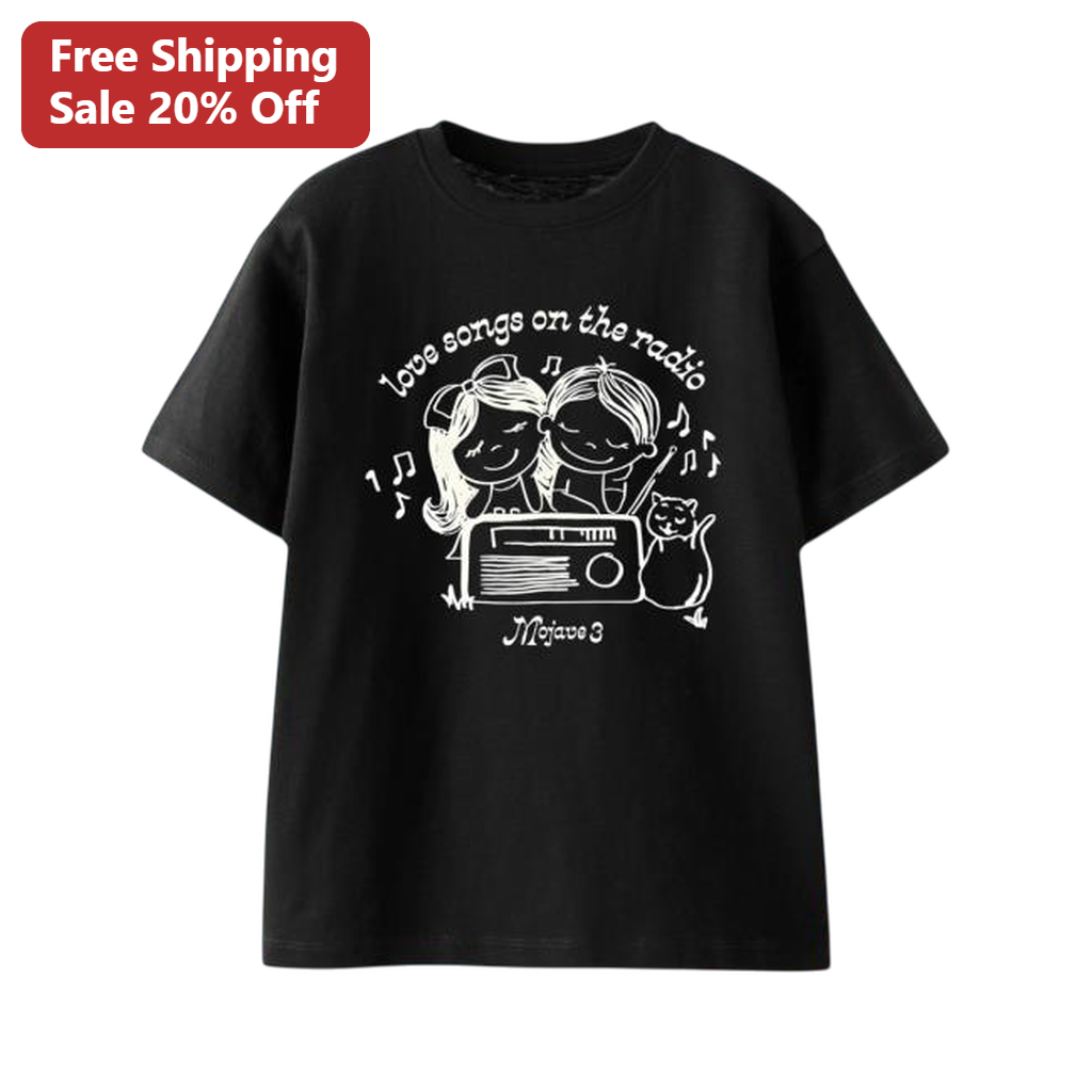 Love Songs On The Radio Mojave 3 Tee Indie Music Graphic T-Shirt Gift