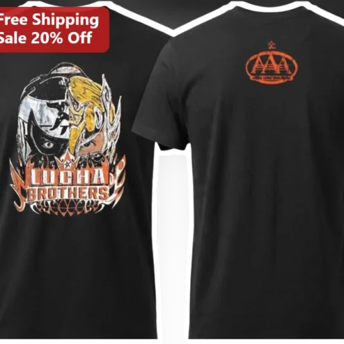 Lucha Brothers Pentagon Jr. and Fénix Vintage Graphic Tee for Men Women Wrestling Fans