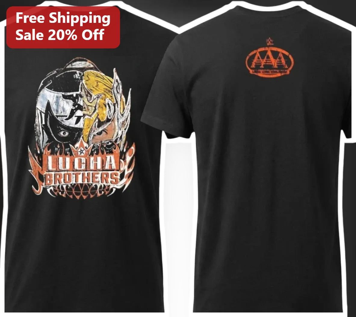 Lucha Brothers Pentagon Jr. and Fénix Vintage Graphic Tee for Men Women Wrestling Fans