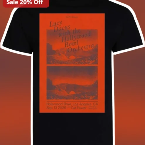 Lucy Dacus With The Hollywood Bowl Orchestra Cat Power Vintage Concert Poster Tee