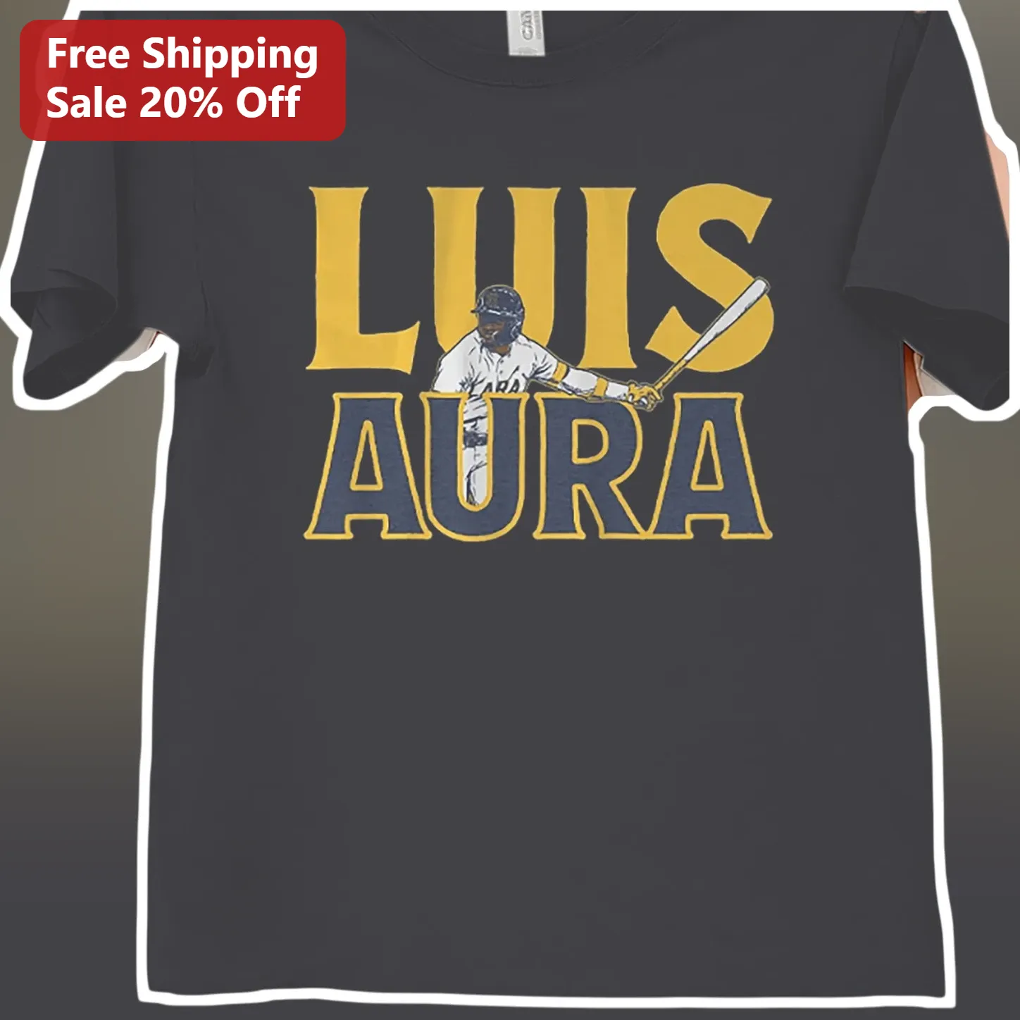 Luis Aura Baseball Player Graphic Tee Luis Lara Milwaukee Rookie Gift
