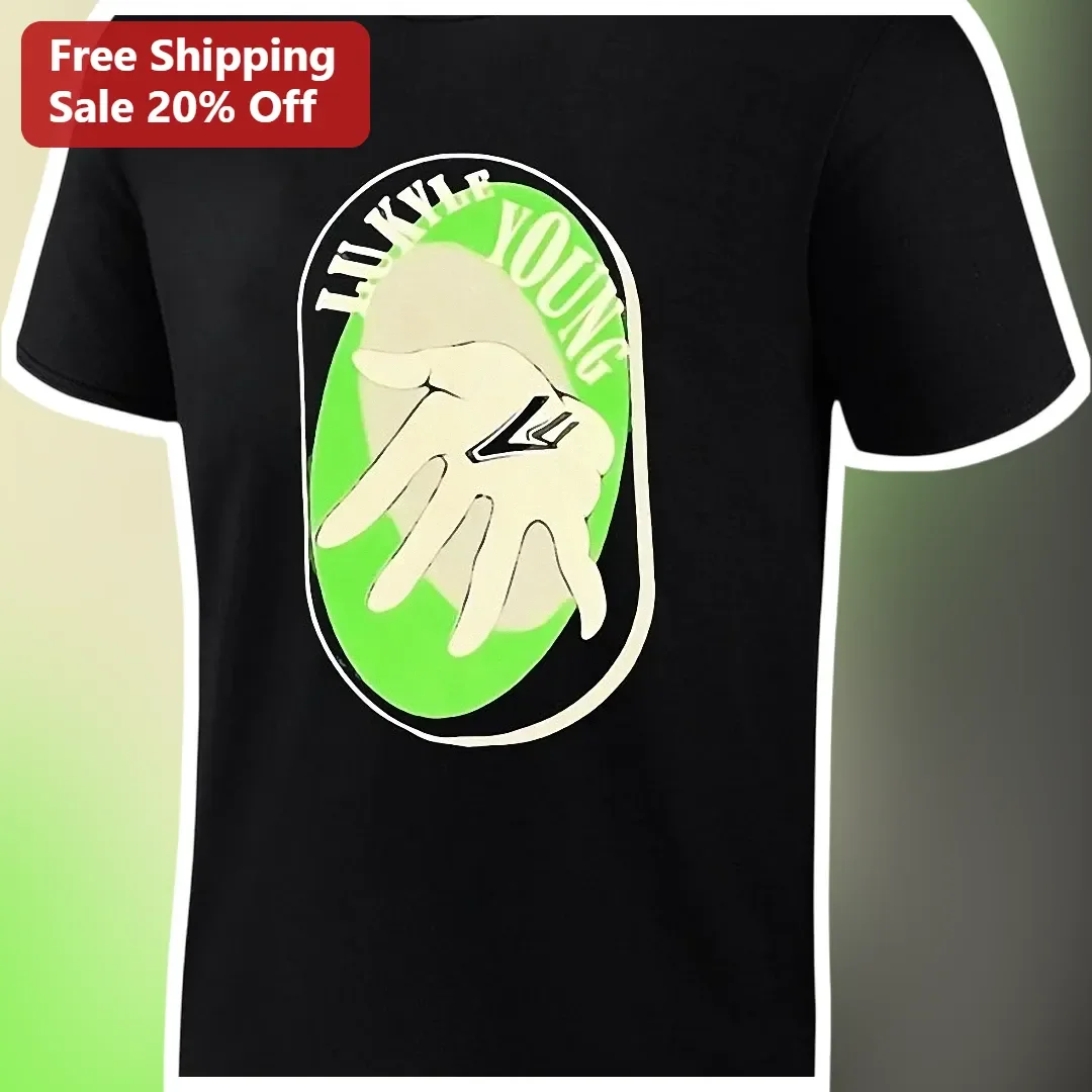 LukyLR Young Graphic Tee Streetwear Hip Hop Artist Merch Black Cotton Shirt