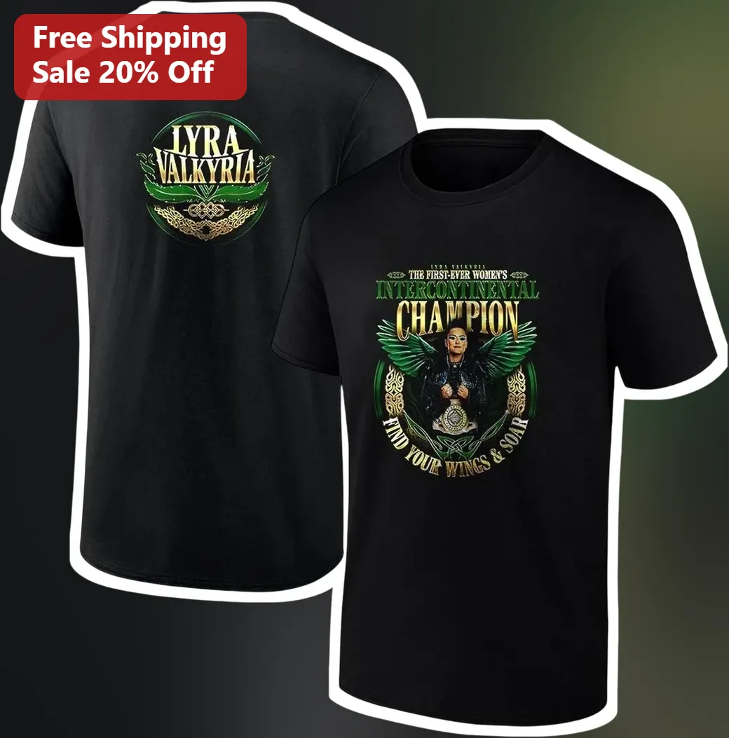 Lyra Valkyria First Ever Women's Intercontinental Champion Find Your Wings And Soar Graphic Tee