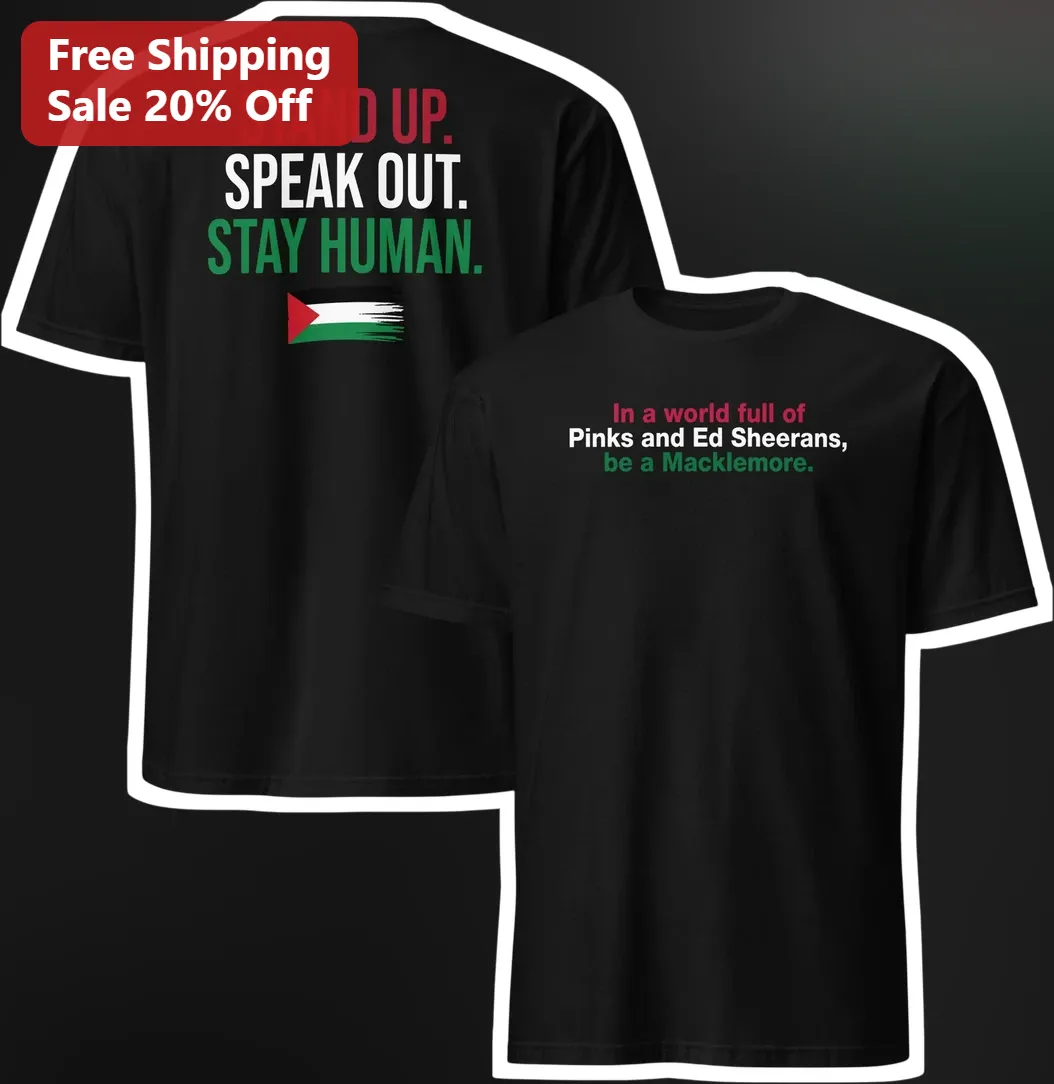 Macklemore Inspired Stay Human Graphic Tee Anti Conformity Social Justice Statement Shirt
