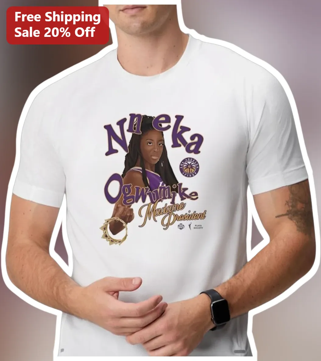Madame President Tee Nneka Ogwumike WNBA Los Angeles Sparks Graphic Shirt