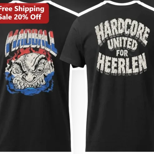 Madball Hardcore United For Heerlen Graphic Tee NYHC Punk Band Merch Distressed Bulldog Shirt