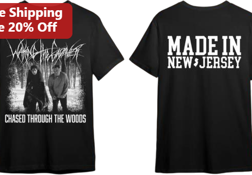 Made In New Jersey Chased Through The Woods Hardcore Punk Graphic Tee