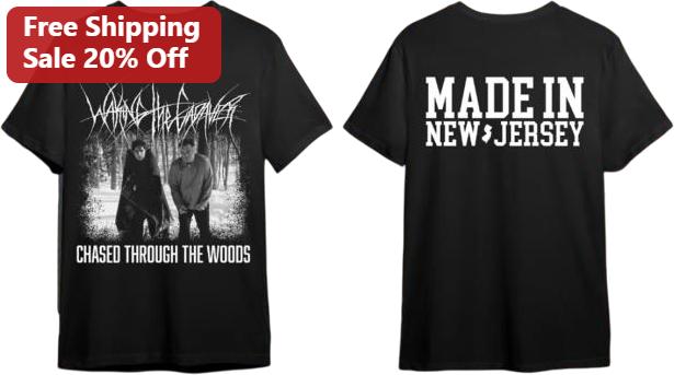 Made In New Jersey Chased Through The Woods Hardcore Punk Graphic Tee