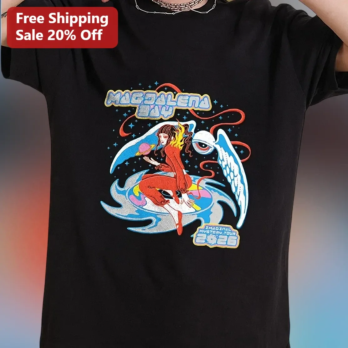 Magdalena Bay Magical Mystery Tour 2026 Graphic Tee Psychedelic Indie Pop Band Shirt