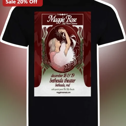 Maggie Rose Half Moon Christmas Tee Vintage Country Music Holiday Gift Shirt