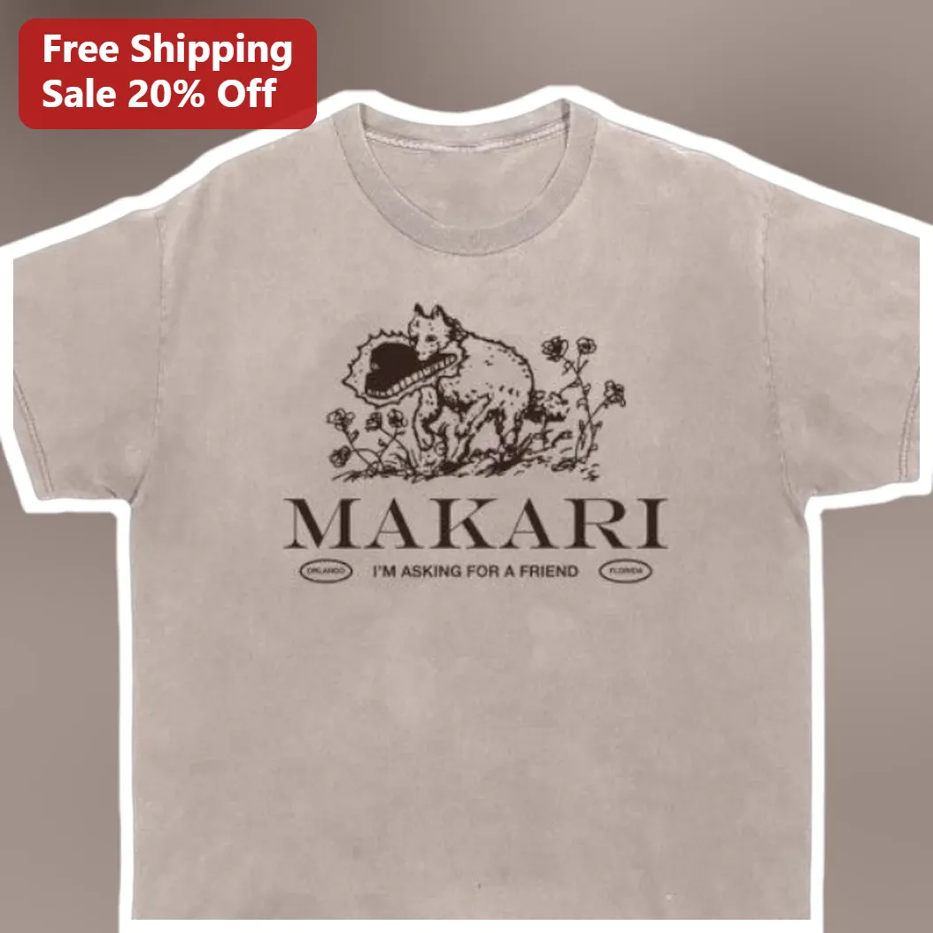 Makari I'm Asking For A Friend Tee Vintage Indie Band Graphic Shirt for Music Fans