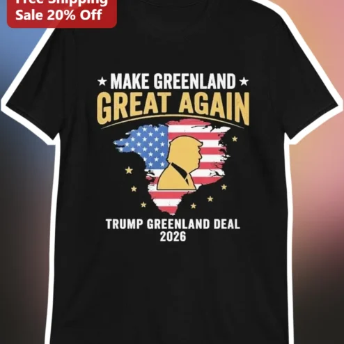 Make Greenland Great Again Trump Greenland Deal 2026 Political Parody Graphic Tee
