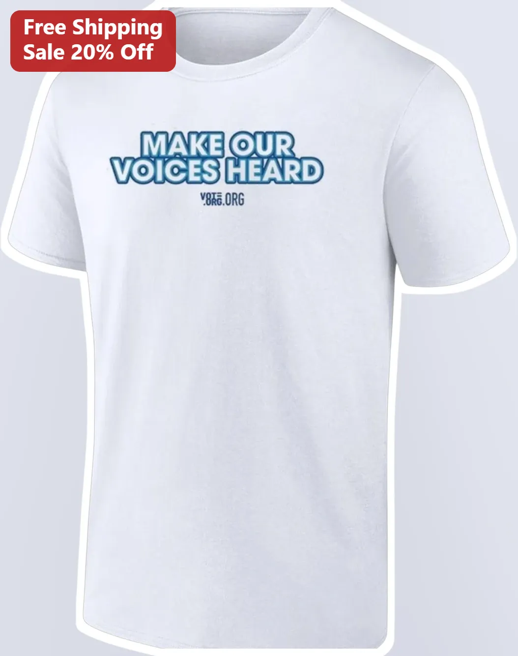 Make Our Voices Heard Voting Rights Civic Engagement Tee
