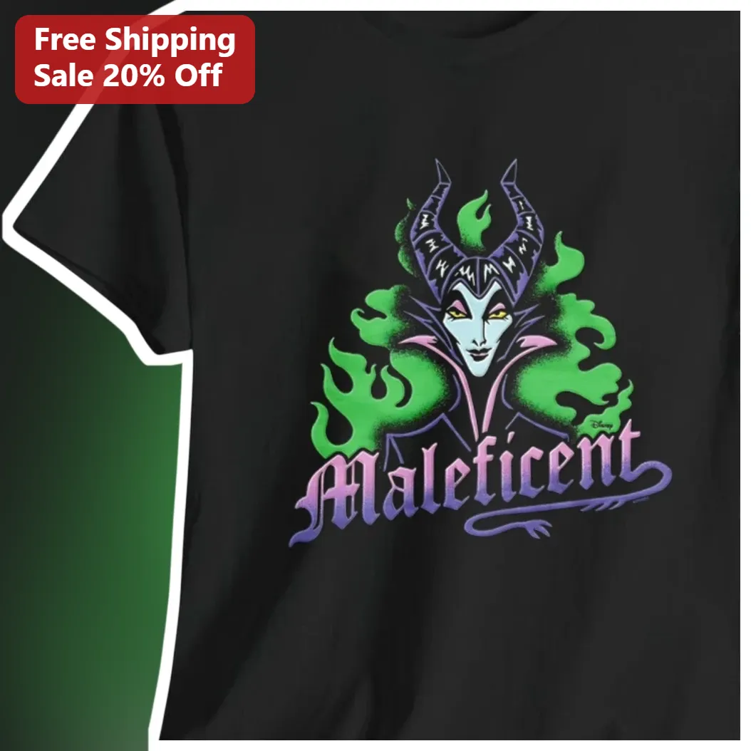 Maleficent Tee Dark Fantasy Disney Villain Graphic Shirt for Women Men Halloween Costume Merch