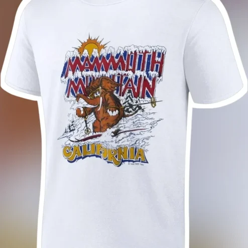 Mammoth Mountain California Vintage Ski Resort Graphic Tee