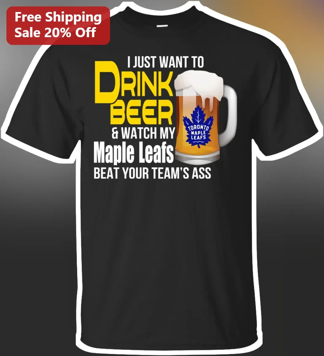 Maple Leafs Beer Hockey Rivalry Graphic Tee for Men Women