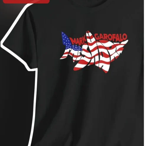 Mark Garofalo Patriotic USA Flag Graphic Tee for Fans