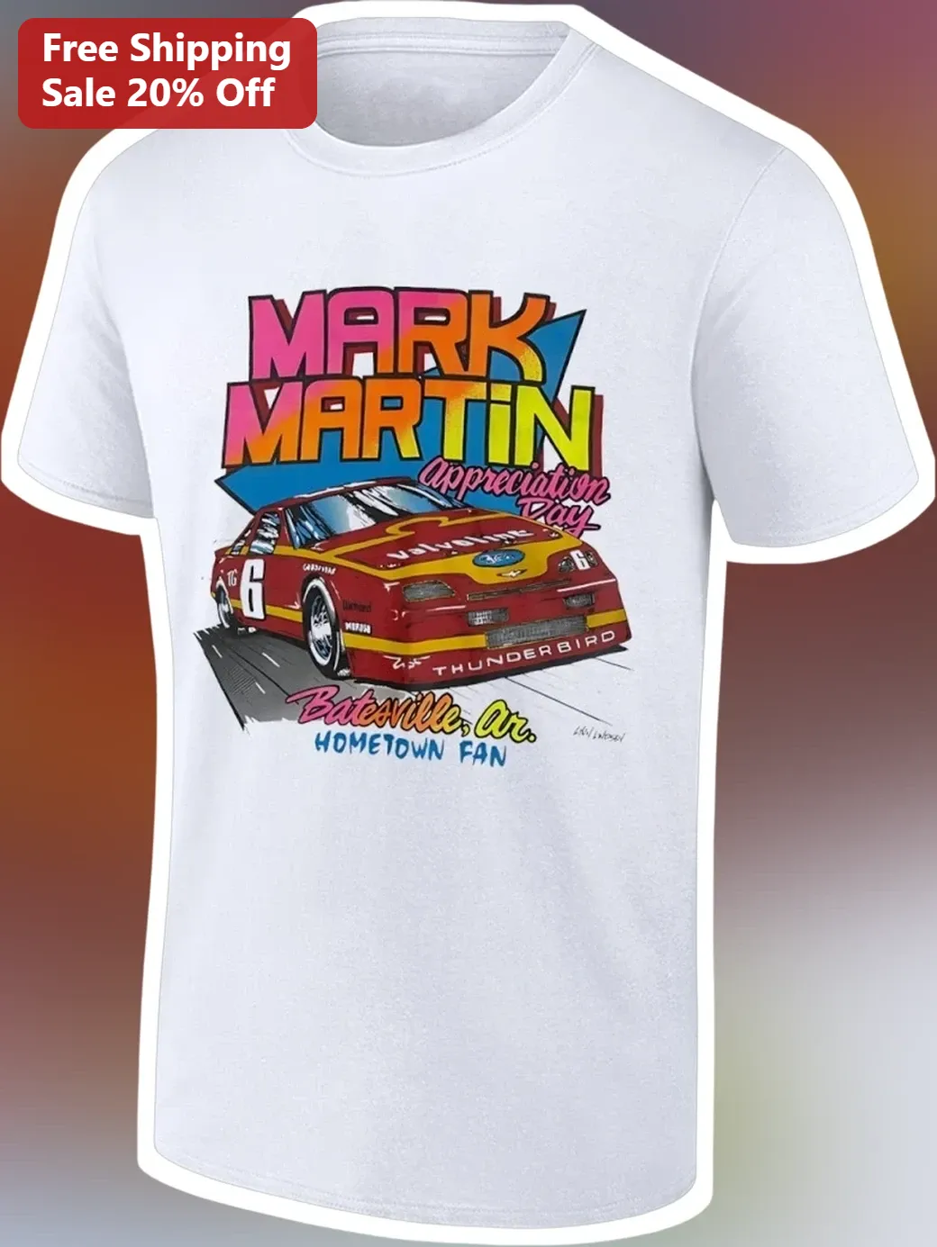 Mark Martin Appreciation Day Batesville AR Hometown Fan Tee