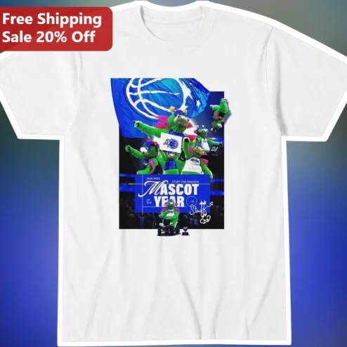 Mascot of the Year Stuff the Dragon Dallas Mavericks Tee