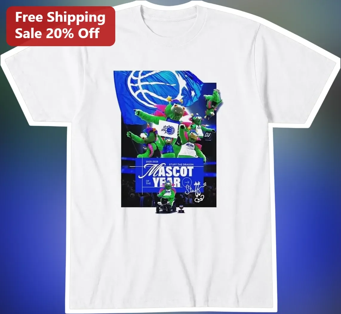 Mascot of the Year Stuff the Dragon Dallas Mavericks Tee