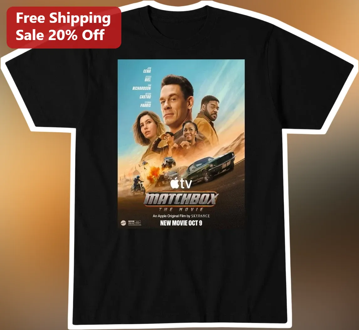 Matchbox The Movie Tee John Cena Action Thriller Fan Gift Black T-Shirt