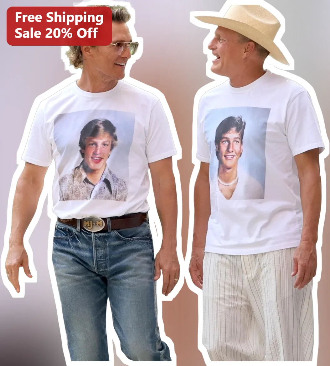 Matthew McConaughey Tee Celebrity Portrait Graphic T-Shirt for Men Women