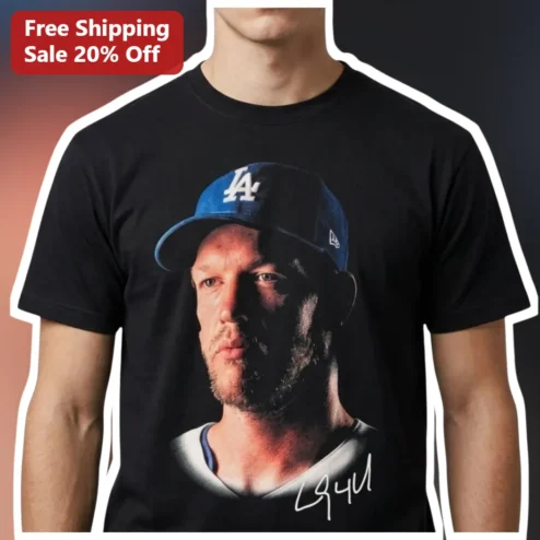 Max Muncy Dodgers Portrait Signature Graphic Tee Los Angeles Baseball Fan Gift
