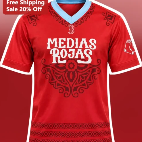 MEDIAS ROJAS Boston Red Sox Hispanic Celebration Night Graphic Tee