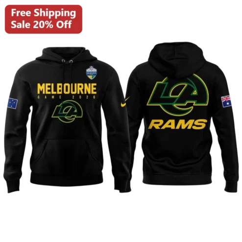 Melbourne Game 2026 LA Rams Hoodie NFL International Series Fan Apparel