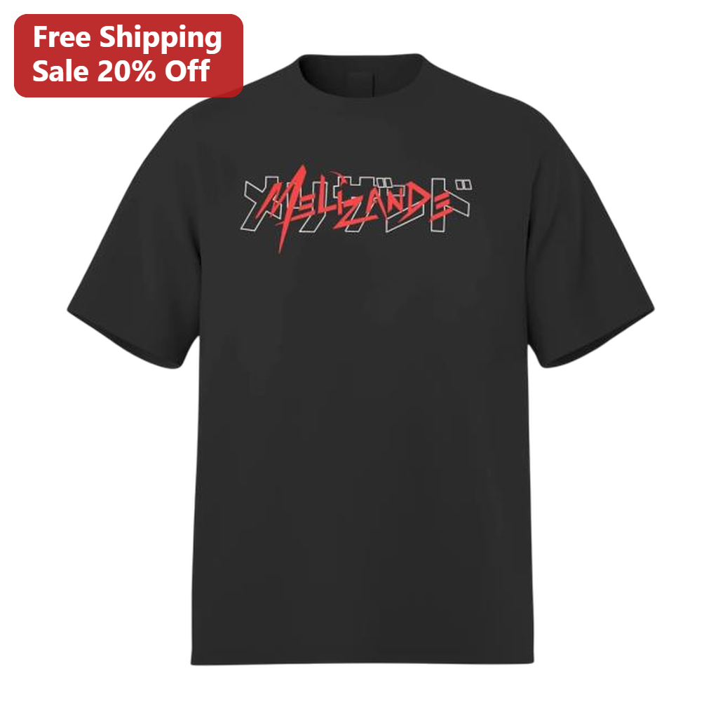 Mellizandes Vampire VTuber Tee Cyberpunk Heavy Metal Streamer Merch Shirt Gift for Fans