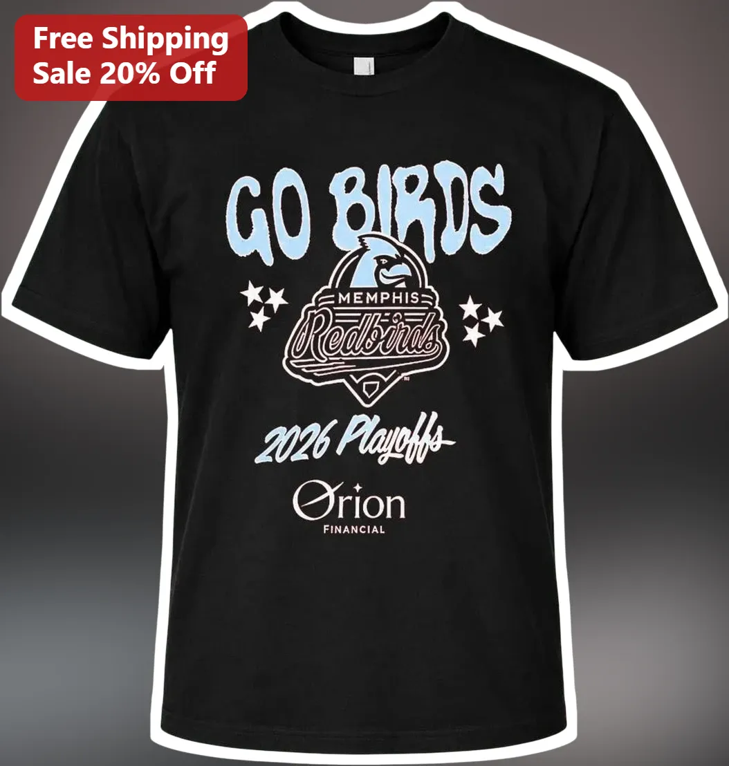 Memphis Redbirds Go Birds Tee 2026 Playoffs Minor League Baseball Fan Shirt