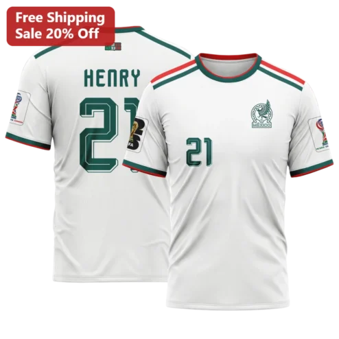 Mexico Soccer Jersey Tee World Cup 2026 Fan Apparel Gift