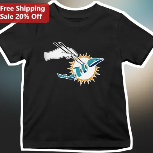 Miami Dolphins Sushi Parody Tee Funny NFL Football Fan Gift Shirt