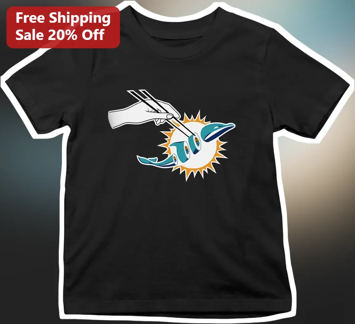 Miami Dolphins Sushi Parody Tee Funny NFL Football Fan Gift Shirt
