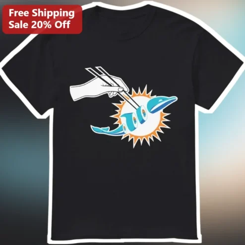 Miami Dolphins Sushi Parody Tee Funny NFL Meme Shirt for Men Women