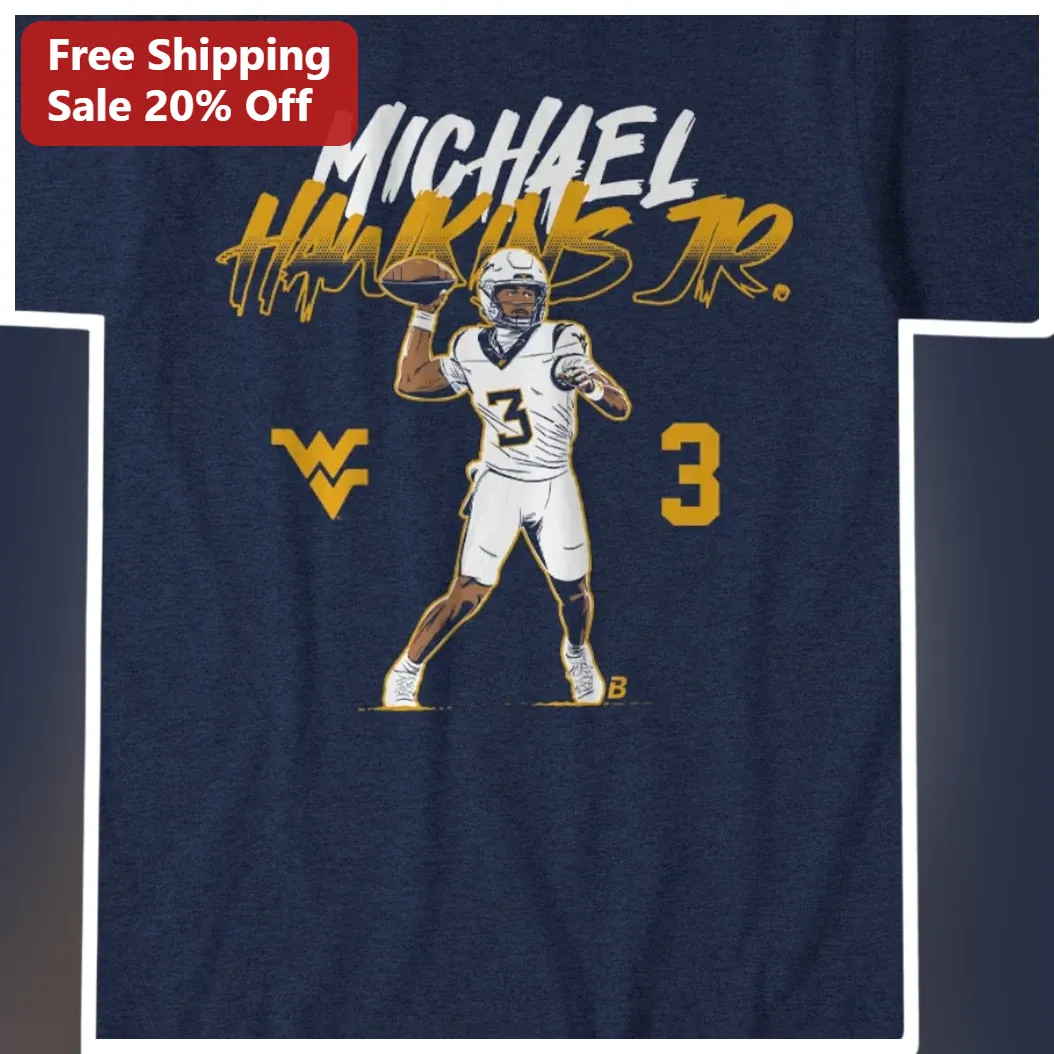 Michael Hawkins Jr. WVU Football Quarterback Tee