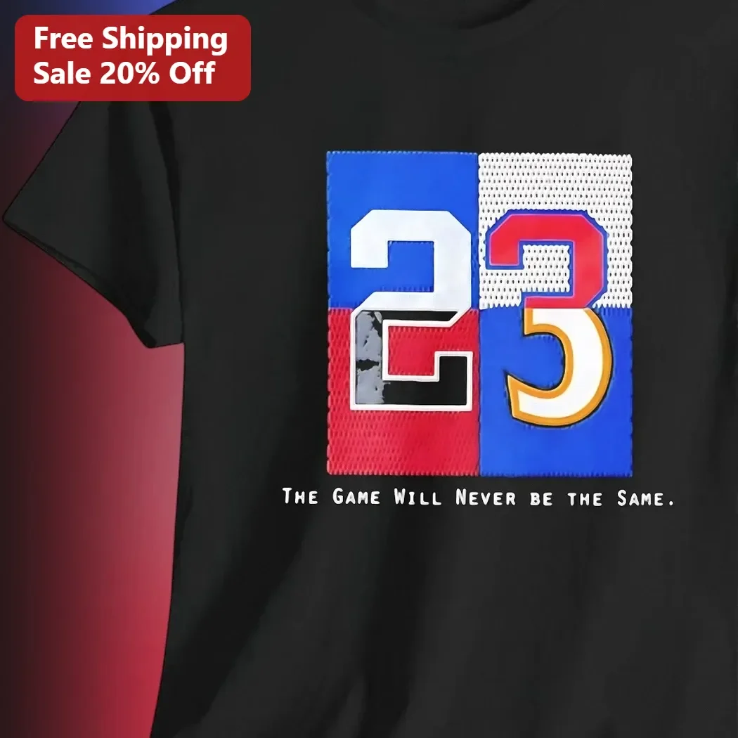 Michael Jordan The Game Will Never Be The Same Number 23 Basketball Graphic Tee