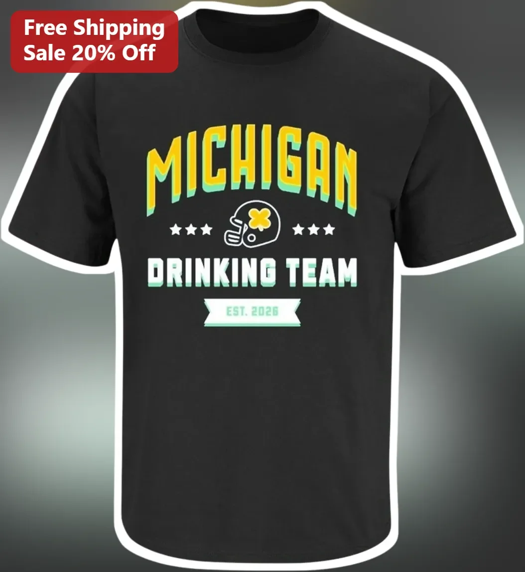 Michigan Drinking Team Tee St. Patrick's Day College Football Fan Shirt