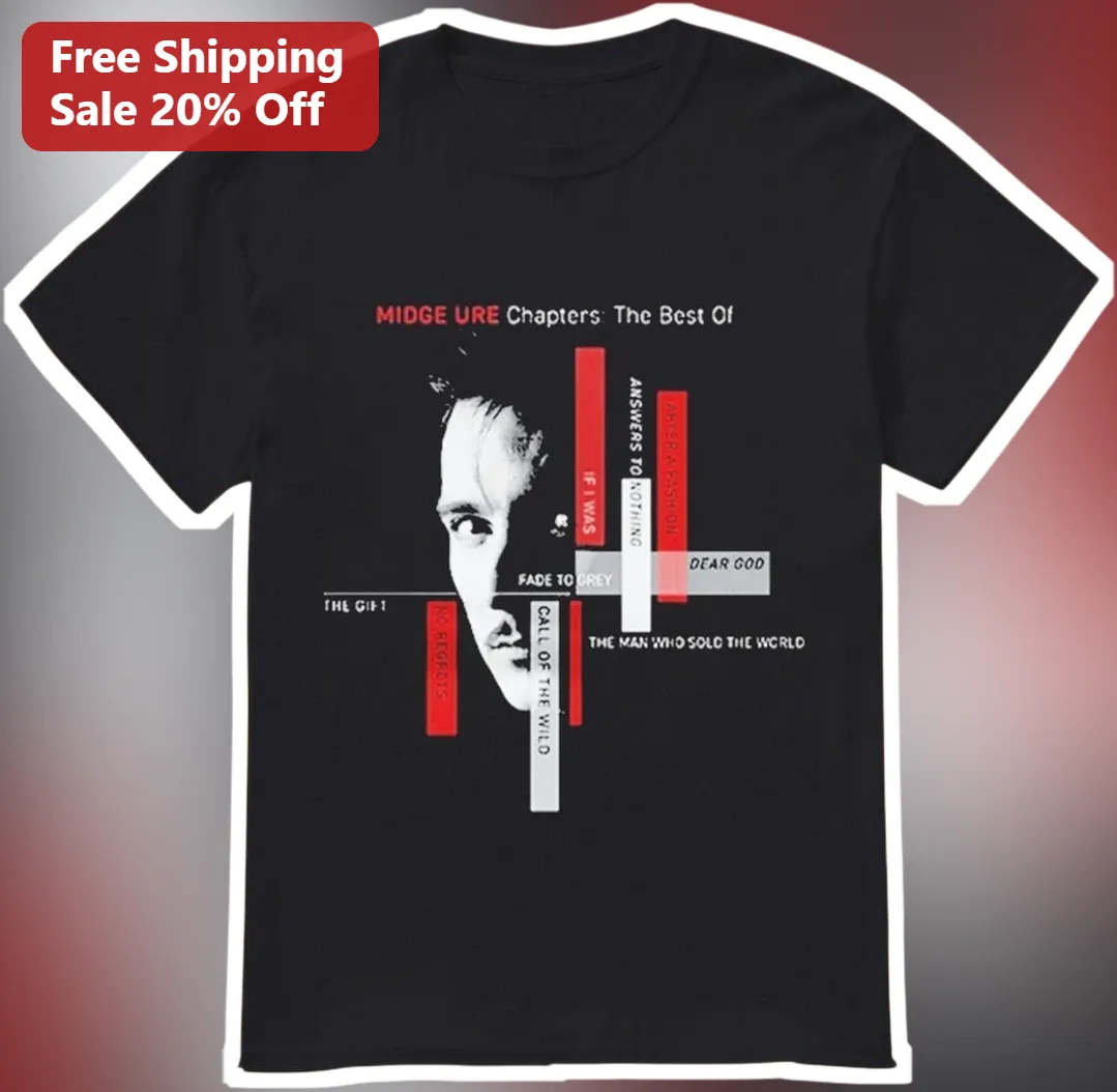 Midge Ure Chapters: The Best Of Tee 80s New Wave Music Merch Graphic Shirt