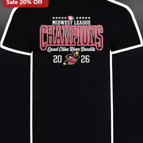 Midwest League Champions Quad Cities River Bandits Tee Vintage Baseball Championship Shirt